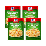 McCormick Creamy Garlic Alfredo Sauce Mix,1.25 oz Packets (Pack of 4)