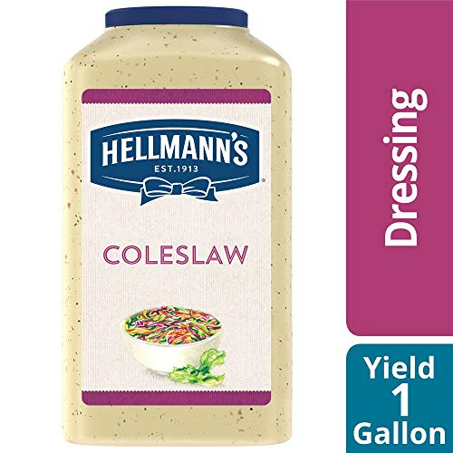 Hellmann's Coleslaw Salad Dressing Jug Gluten Free, No Artificial Flavors or Colors, 1 gallon (Pack of 1)