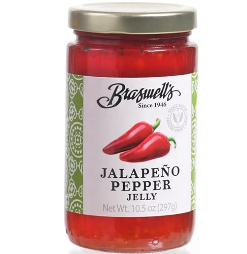 Braswell’s Sweet and Savory Jellies, Jams, and Preserves - Small-Batch, Renowned Specialty, Made in USA, Since 1946 (10.5 Ounce, Jalapeño Pepper)