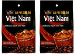 TGT Instant Iced Milk Coffee, Original Vietnamese Instant Coffee Mix, Cafe Sua Hoa Tan, Coffee Packets Single Serve,Bag of 18 Packets x 24g,Pack of 2