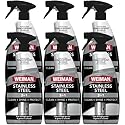 Weiman Stainless Steel Cleaner & Polish, 6 Pack, Anti Fingerprint Spray, Water Spots & Grease, No Streaks or Residue, Safe for Metal Polish, Chrome