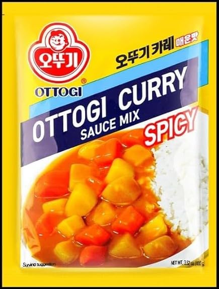 Ottogi Spicy Curry Sauce Mix, 3.52 oz (100g)