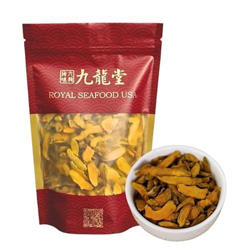 Royal Seafood USA Dried turmeric slices, 8oz, Herbal Tea, Vegan, Hand picked, Pack in USA ??? ?? ?? ??