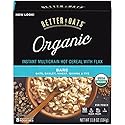 Better Oats Organic Bare Instant Multigrain Hot Cereal with Flax 8 ct Box