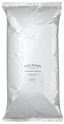 Farmer Brothers Signature Arabica Blend Whole Bean Coffee - Medium Roast - Food Restaurant Service Bag, 5 Pound (Pack of 1)
