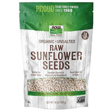NOW Foods, Certified Organic Sunflower Seeds, Raw and Unsalted, Source of Fiber and Vitamin E, Hulled for Great Taste, Certified Non-GMO, 16-Ounce