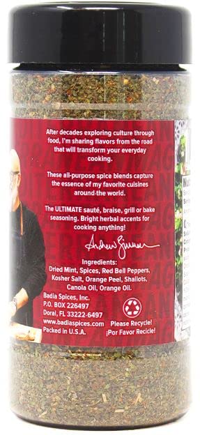 Badia Andrew Zimmern Citrus Herb Seasoning Mediterranean Style, 3 oz (Mediterranean Magic) (Pack of 6)