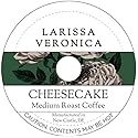 Cheesecake Medium Roast Coffee (Single Serve K-Cup Pods) (Gourmet, Naturally Flavored, Whole Coffee Beans) (12 pods, ZIN: 571896) - 2 Pack