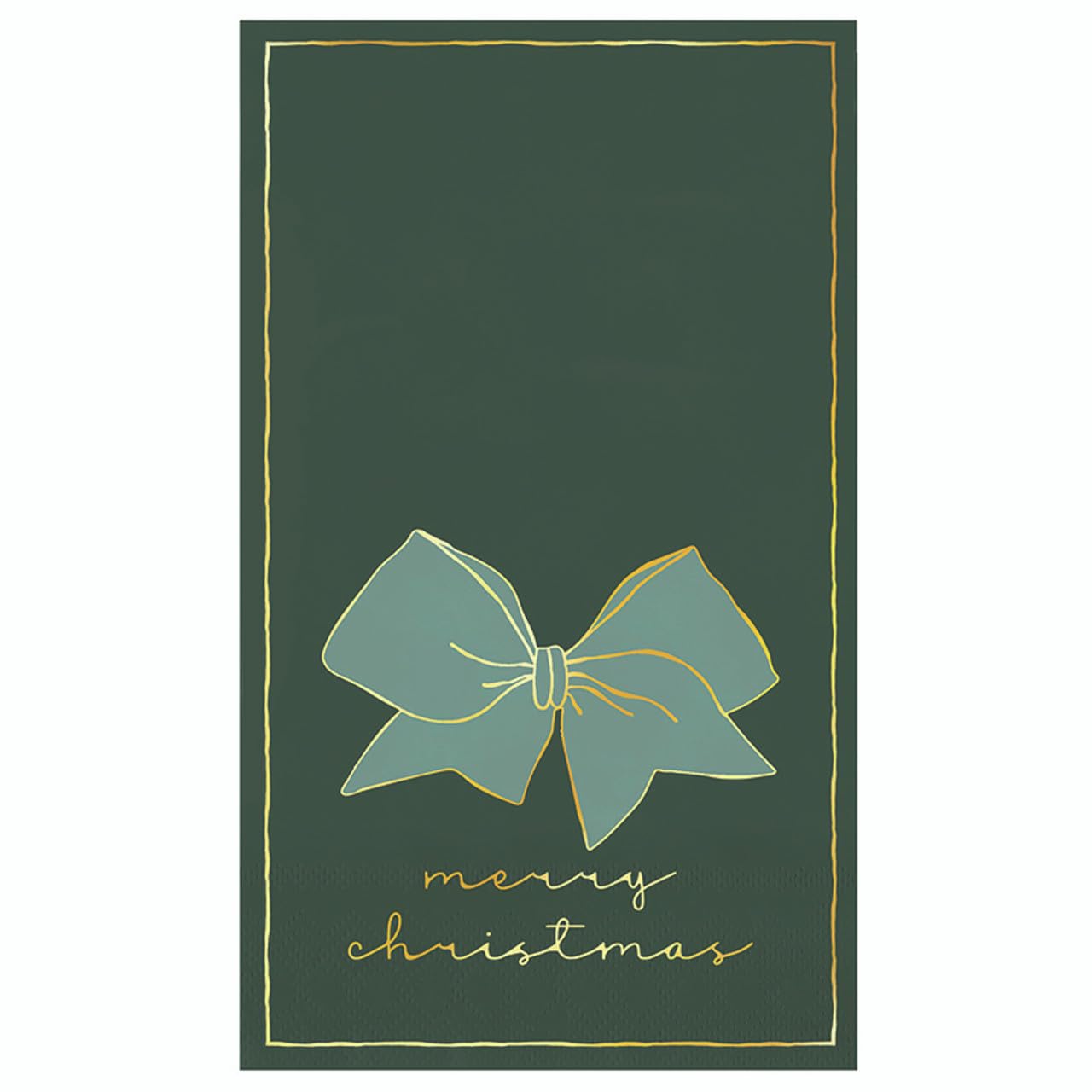 Santa Barbara Design Studio Christmas Napkin - Pack of 20 Disposable Paper Holiday Napkins, Guest Towels, Blue Christmas