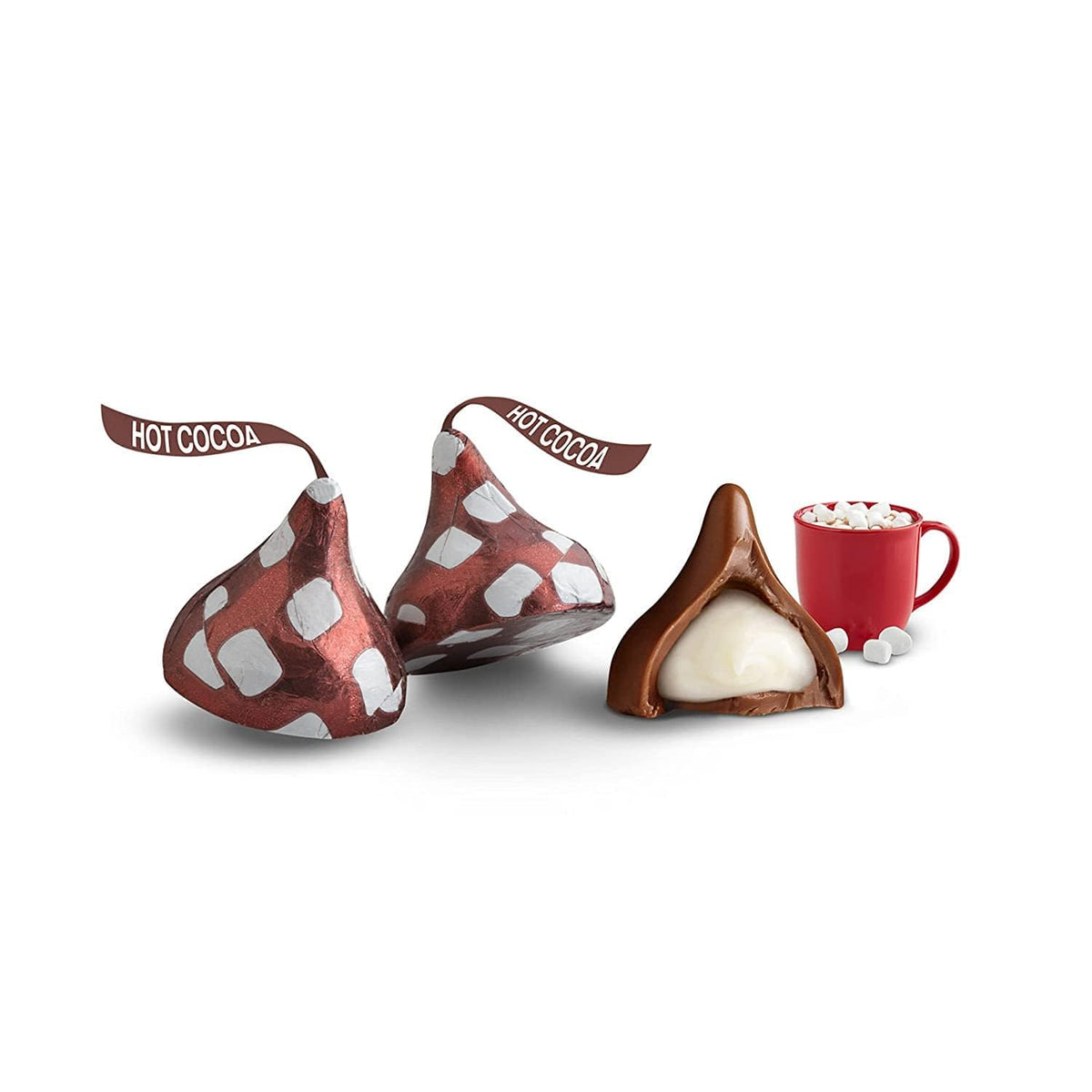 Candykrave Hershey'es Hot Cocoa Kisses Mother Days Chocolate Candy - 1lb (100 pcs) Bulk Pack of Chocolate kisses Mothers Day Candy, Bulk candies