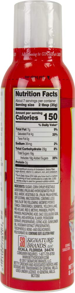 Betty Crocker 77811 Cupcake Icing 8.4oz