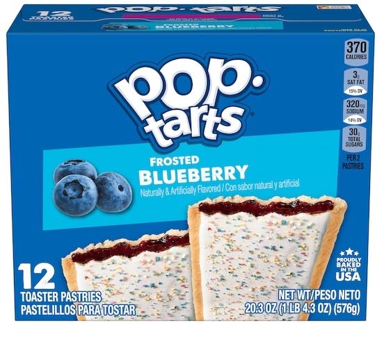 Pop Tarts Toaster Pastries, Frosted Cherry, Frosted Strawberry, and Frosted Blueberry, 20 Ounce (Pack of 3) - with Two Make Your Day Lollipops