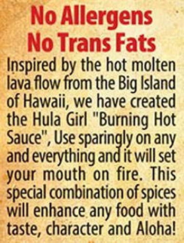 Hula Girl Chipotle Habañero Hot Sauce 5 Oz (0.31 Lb) 141 Grams (Pack of 1)