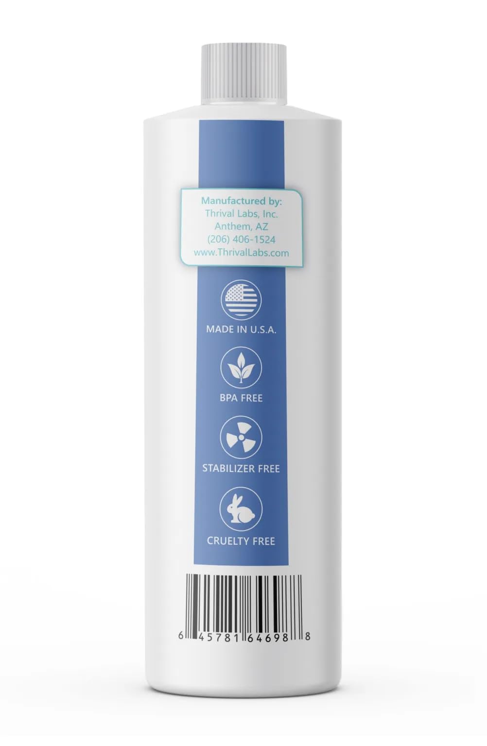 Thrival Labs ProH2O2 3% Food Grade Hydrogen Peroxide - Natural Cleaner & Disinfectant - For Household Use - Ideal for Cleaning, Sanitizing & Gargle