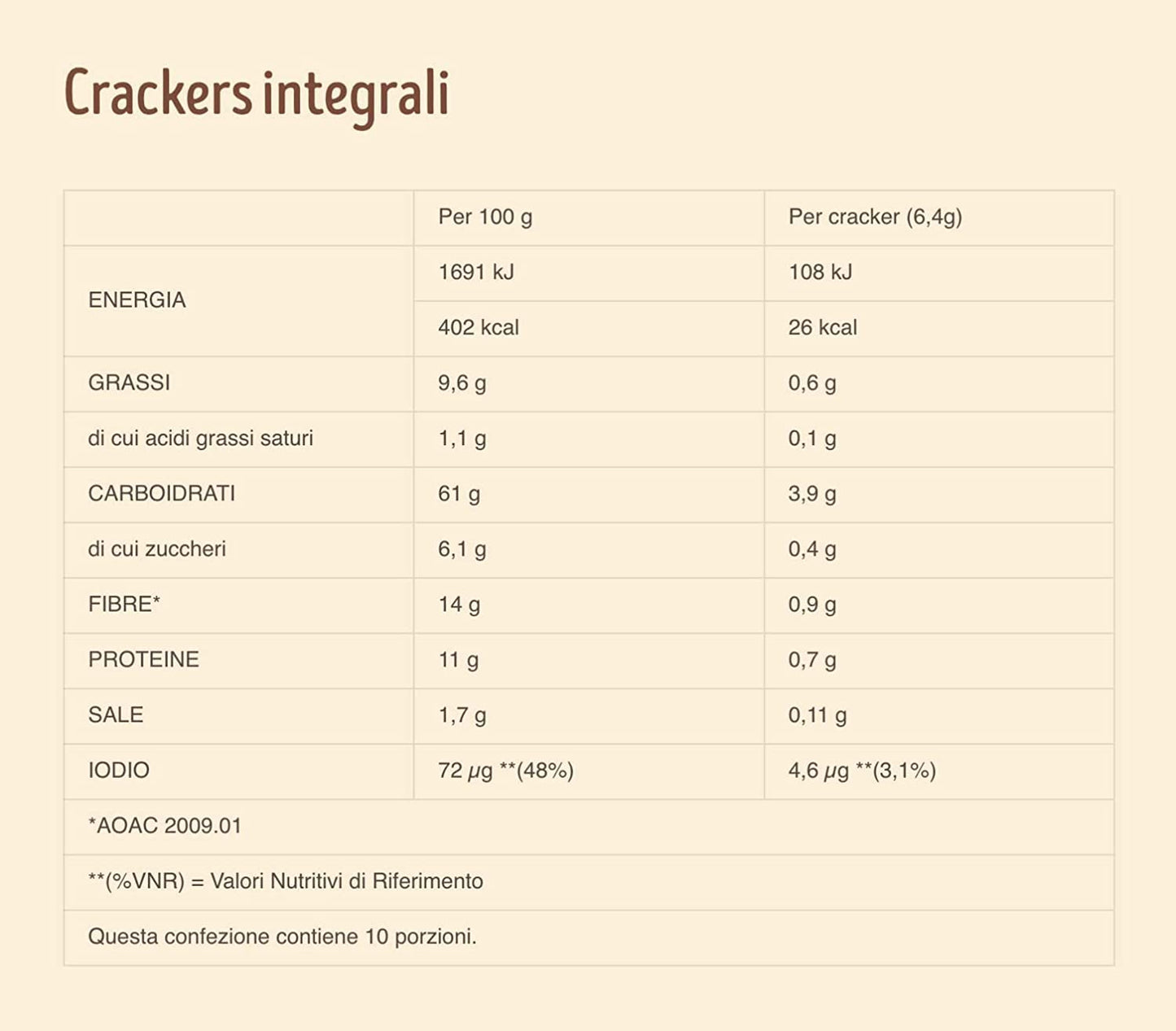 Misura Fibrextra Whole Wheat Crackers 385g (Pack of 6)