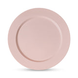 Munfix 100 Pink Plastic Plates Set, 50 Pcs 10 Inch Plastic Dinner Plates and 50 Pcs 7 Inch Plastic Dessert Plates, Elegant Fancy Heavy Duty Disposable