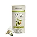 Avocado Leaf/Chamomile Tea - Caffeine-free, Herbal Tea | Immune Support | Cold Brew or Hot Tea | 15 Tea Bags - 30 Servings (Gluten Free & Non-GMO)