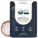 Baja Gold Signature Mineral Sea Salt - Recommended by Gary Brecka - Organic Natural Grain Salt for Cooking & Baking | Authentic Baja Salt | Ideal for