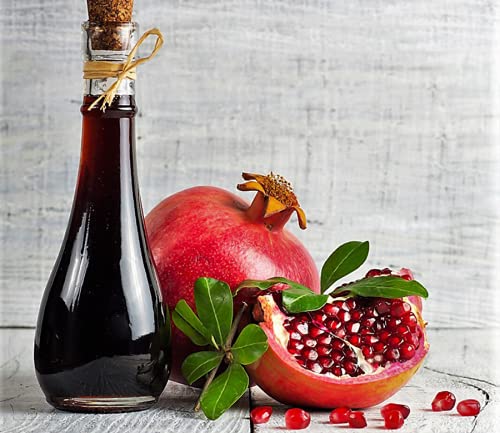 Pomegranate Sour Sauce Molasses Traditional Turkish Salads Product of TURKEY,Rich, Thick, and Low in Sugar for Different Dishes, Desserts, Salads