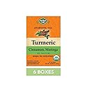 Herbal Cup Ayurveda Turmeric Tea, Organic Cinnamon Moringa, No Caffeine Herbal Supplement (16 Count, Pack of 6)