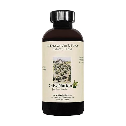 3X Natural Bourbon Vanilla Flavor - Triple Strength Vanilla for Baking - Cooking - Ice Cream - Frosting - Non-GMO - Gluten Free - Kosher - Vegan - 4