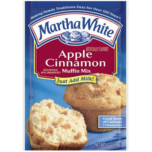 Martha White Apple Cinnamon Muffin Mix, 7 Ounce (Pack of 12)