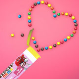 M&M'S Valentine Minis Milk Chocolate Candy, Valentine's Day Candy Gifts Bulk, 1.08 Ounce Tube (Pack of 24)