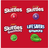 HUBZ Assorted Candy Variety Pack, 100 Pieces, Skittles, Gummies and Life Savers, Bulk Bag