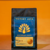 Southern Crest - Arabica and Robusta Blend, Medium-Dark Roast Coffee, Whole Bean, 12 oz Bag, Low Acid Espresso, Rich and Full Bodied, Specialty-Grade