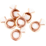1 Dz. Mini Diamond Rings Cookies! 6 Bags of 2 Cookies. Wedding, Bridal shower, Engagement Themed Party Favors or Gift!