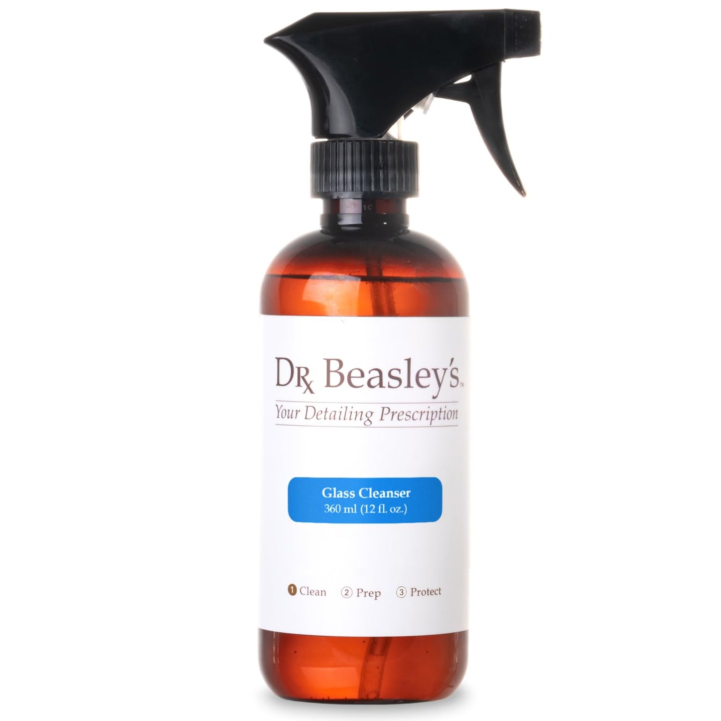 Dr. Beasley's Glass Cleanser for Autos - Extra Strength, pH Balanced, Cuts Through Messes, No Streaking or Residue, Enhanced Clarity, Fast Dry, 12 Fl