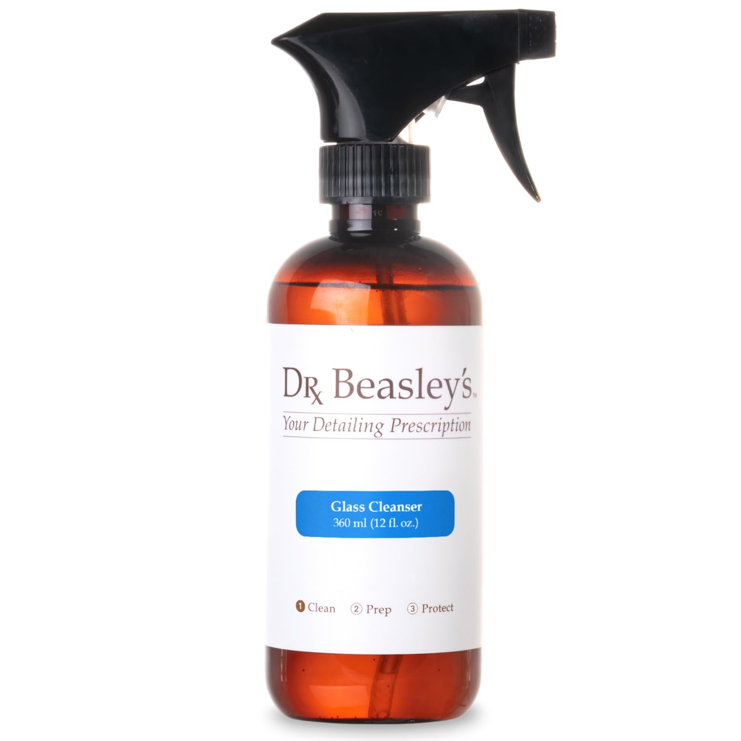 Dr. Beasley's Glass Cleanser for Autos - Extra Strength, pH Balanced, Cuts Through Messes, No Streaking or Residue, Enhanced Clarity, Fast Dry, 12 Fl