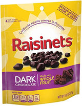 Dark Chocolate Raisinets, Ferrero Valentine's Day Candy Stand Up Reclosable Bag, 8 Ounce