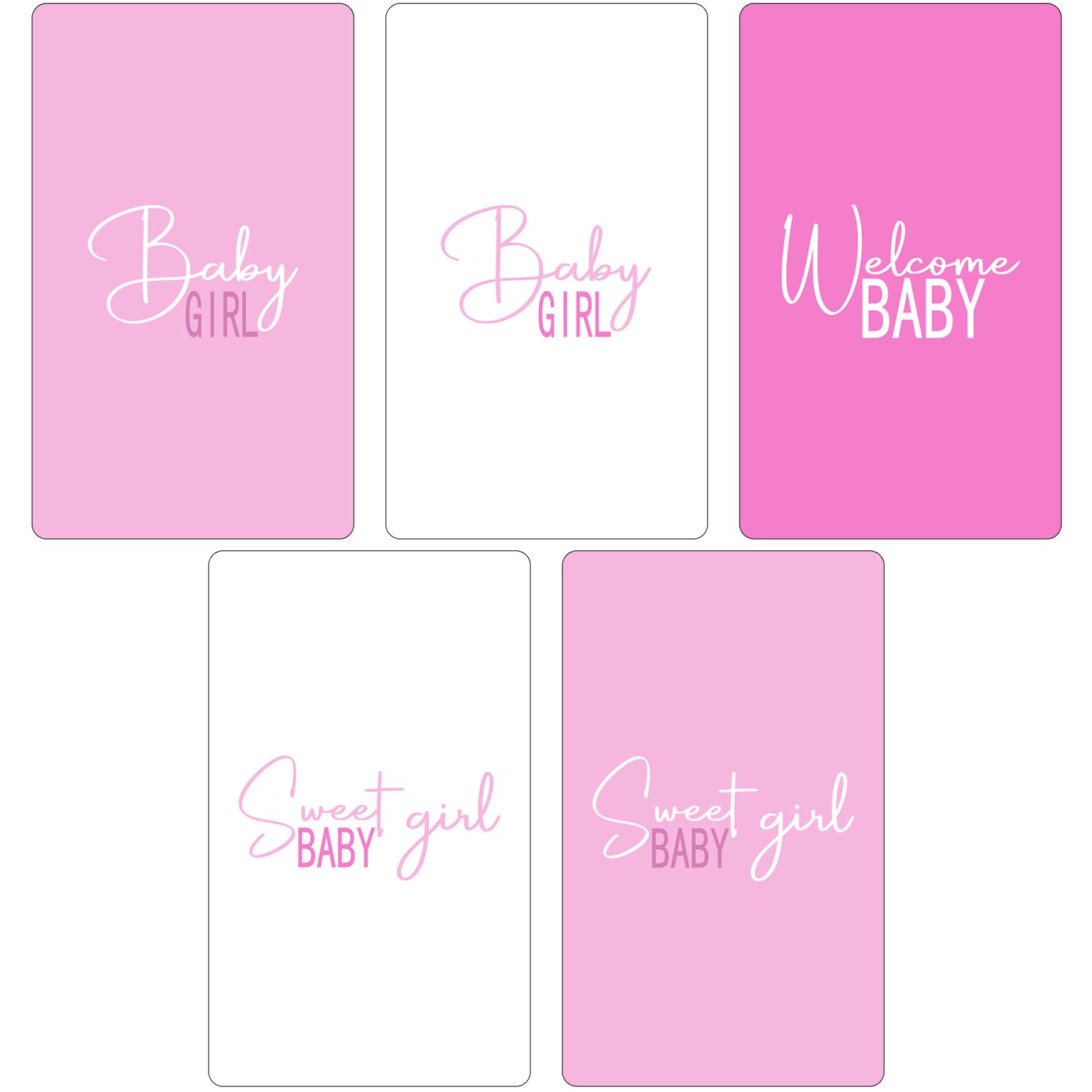 60 Modern Baby Shower Pink Miniatures Candy Bar Wrapper, Baby Shower Miniatures Candy Bar Stickers Decorations, Sprinkle Celebration, Party Supplies