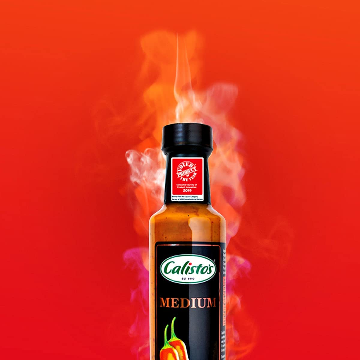 Calisto's Hot Sauce | Gluten Free | Non GMO | Kosher (MEDIUM PERi-PERi, 9.0 Ounce (Pack of 1))