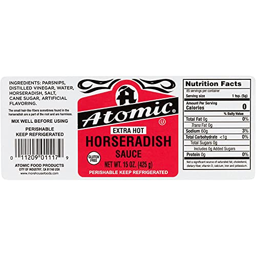 Atomic Horseradish - Extra Hot - "2 Pack" - 6 Oz Jars - 12 Ozs