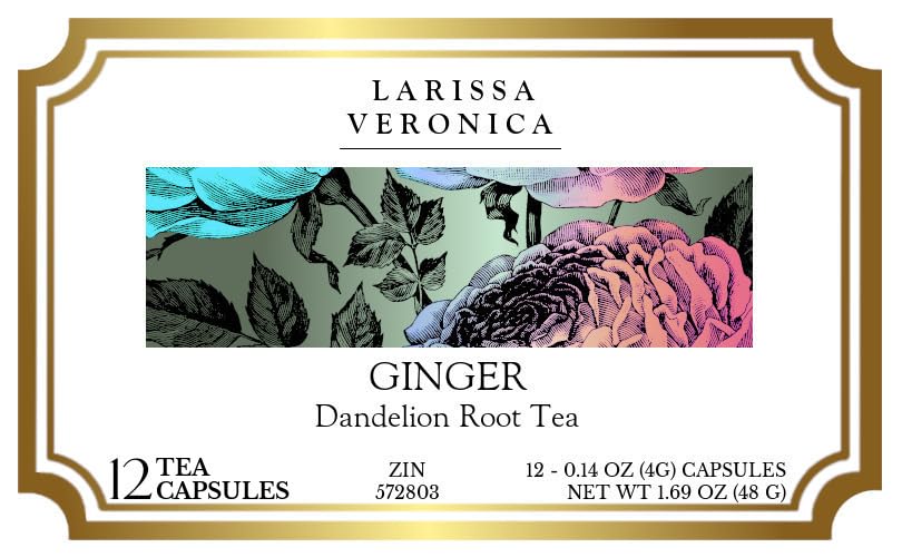 Ginger Dandelion Root Tea (Single Serve K-Cup Pods) (12 pods, ZIN: 572803) - 2 Pack