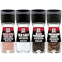 McCormick Grinder Essentials Variety Pack, Non GMO, Varieties Include Black Peppercorn, Himalayan Pink Salt, Peppercorn Medley & Sea Salt, 6.47 oz