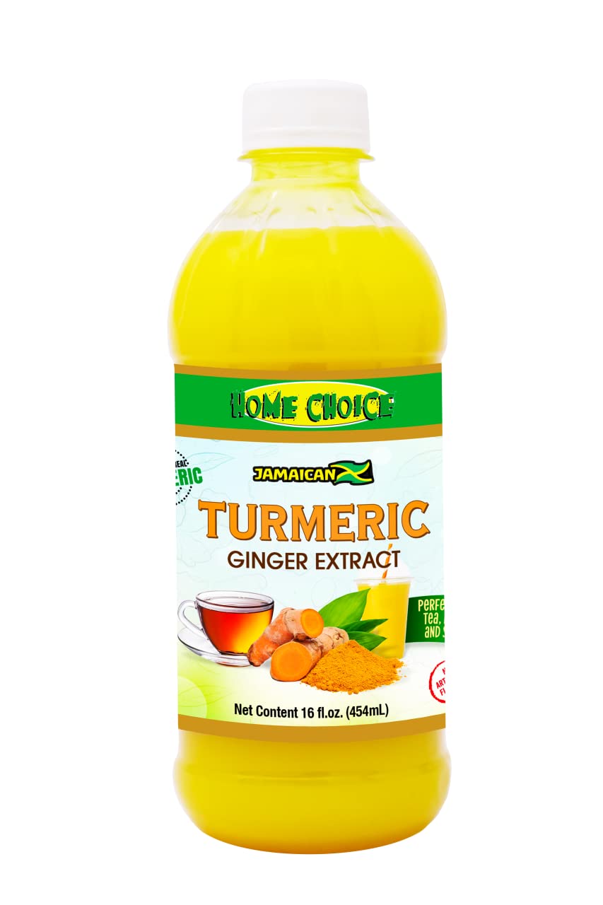 Home Choice Jamaican Turmeric Ginger Extract/Flavouring - 454ml (16oz) (Single)