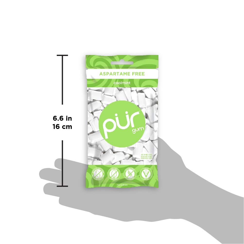PUR Gum Coolmint, 2.8 oz, 2 Count
