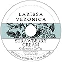 Strawberry Cream Colombian Coffee (Single Serve K-Cup Pods) (Gourmet, Naturally Flavored, Whole Coffee Beans) (12 pods, ZIN: 574651)