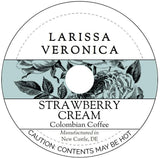 Strawberry Cream Colombian Coffee (Single Serve K-Cup Pods) (Gourmet, Naturally Flavored, Whole Coffee Beans) (12 pods, ZIN: 574651)