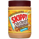 SKIPPY Natural Creamy Peanut Butter Spread with Honey, 26.5 Ounce