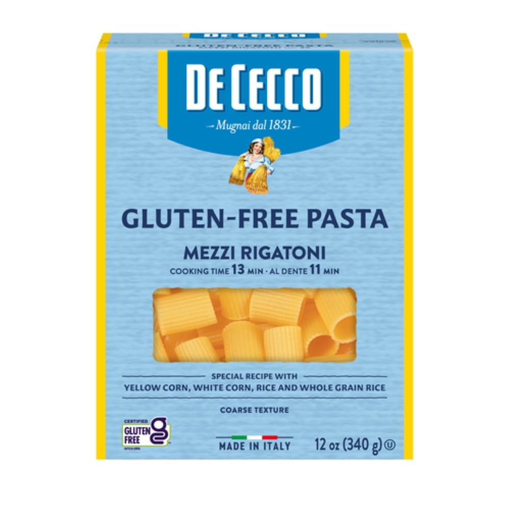 DE CECCO PASTA Mezzi Rigatoni Pasta, 12 OZ
