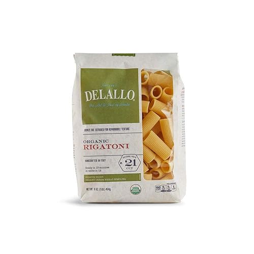 DELALLO Organic Rigatoni #21, 16 OZ