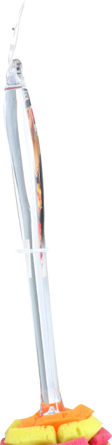 Casabella, Plum/Lime/Orange Multicolor Clear Sponge Brush, 1 EA
