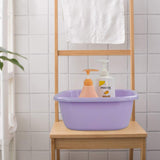 DynkoNA 4-pack 12 Quart Colored Wash Basin Dish Pan Wash Tub