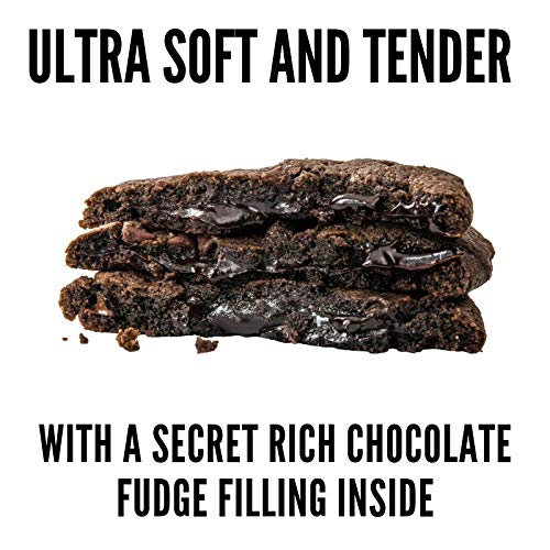 Rich's Triple Chocolate Filled Cookie with Fudge Filling and Hershey's Chocolate Chips, Individually Wrapped Cookies, Desserts, 12 Pack