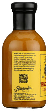 Braswells Tangy Mustard BBQ Sauce, 355 ML