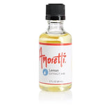 Amoretti - Lemon Extract Water Soluble 2 oz - Highly Concentrated & Perfect For Pastry, Savory, Brewing, and more, Preservative Free, Vegan, Kosher